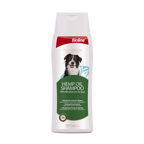 Bioline Hemp Oil Dog Shampoo – Gentle and nourishing dog shampoo for healthy skin and coat