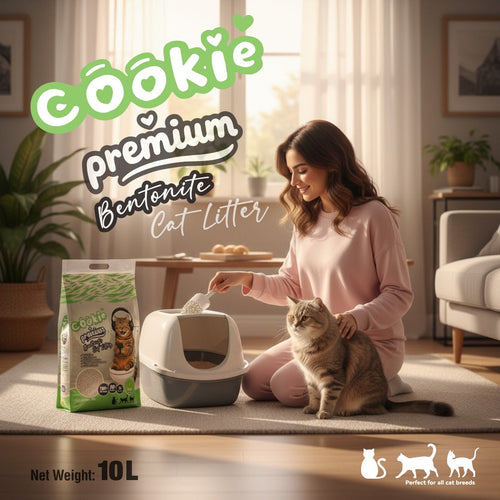 Cookie Premium Bentonite Cat Litter – Strong Clumping & Odor Control