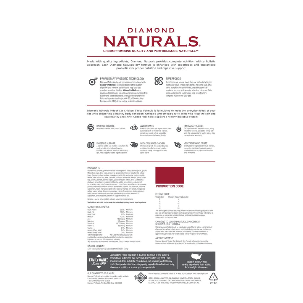 Diamond Naturals Indoor Cat Dry Food