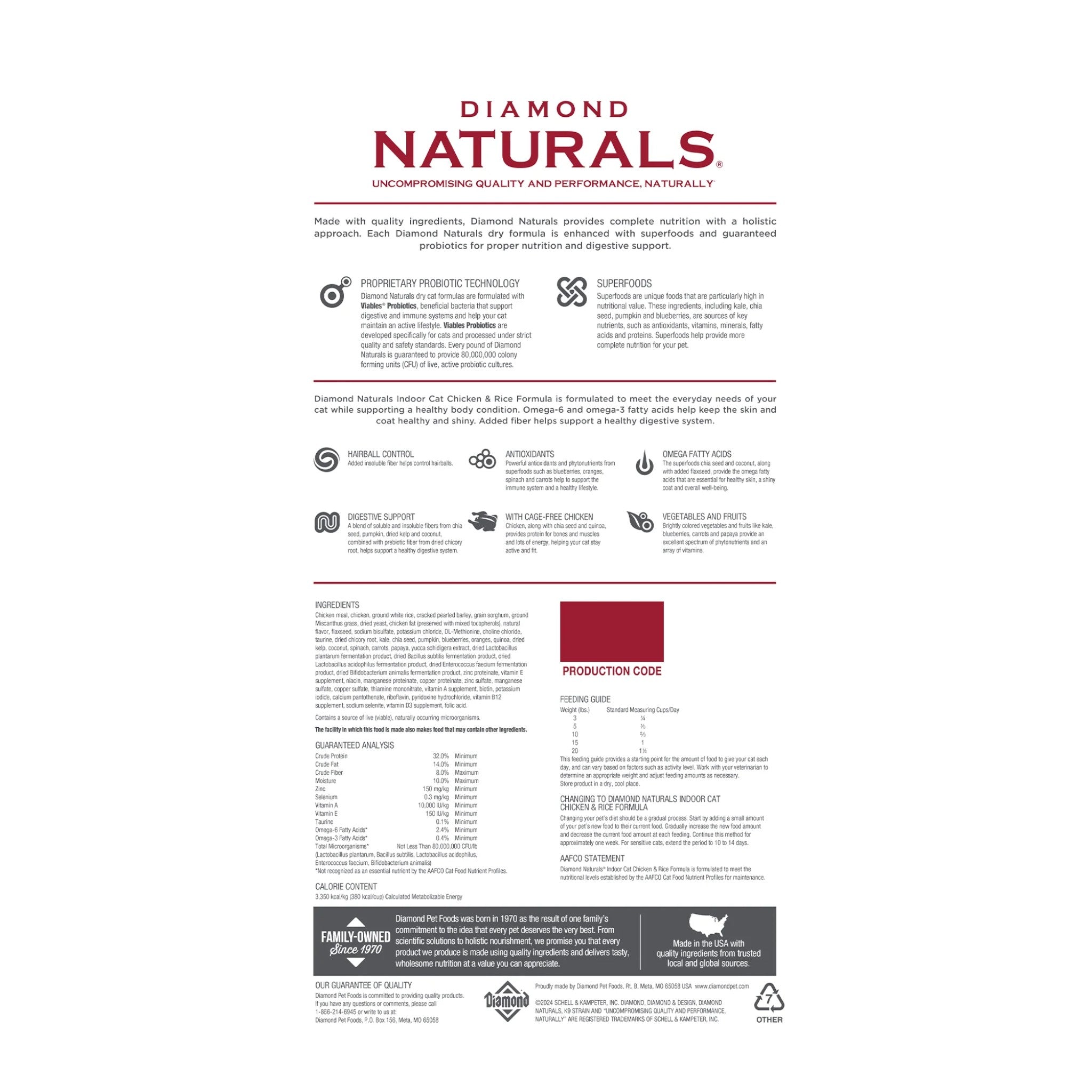 Diamond Naturals Indoor Cat Dry Food