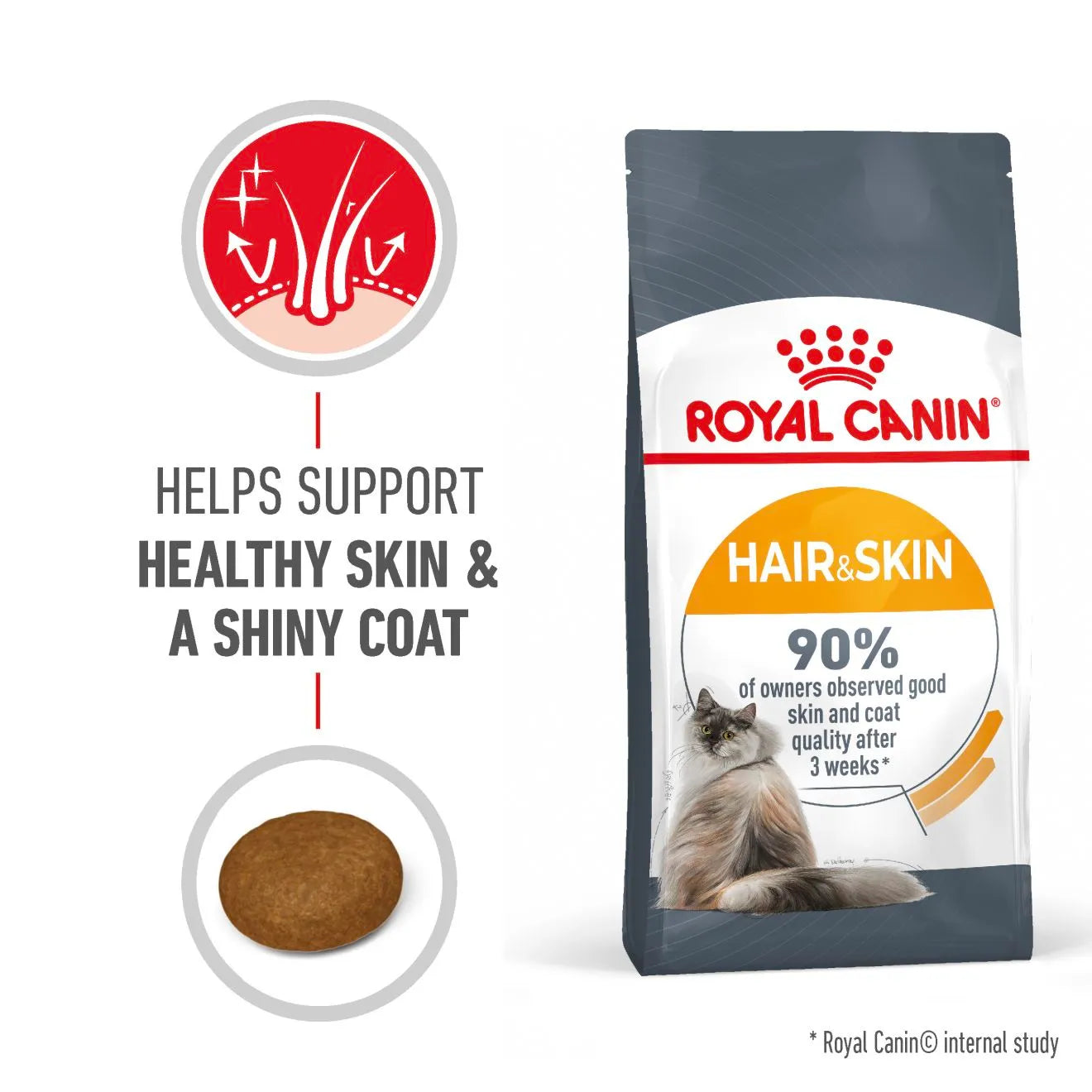 Royal Canin Hair and Skin Care Dry Cat Food for Healthy Coat