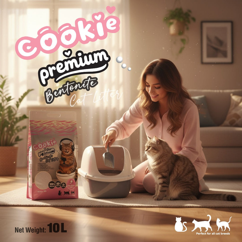 Cookie Premium Bentonite Cat Litter – Strong Clumping & Odor Control