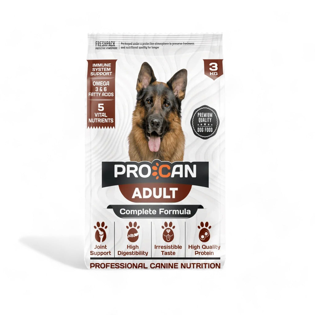 Procan Adult Dog Food packaging for adult dogs