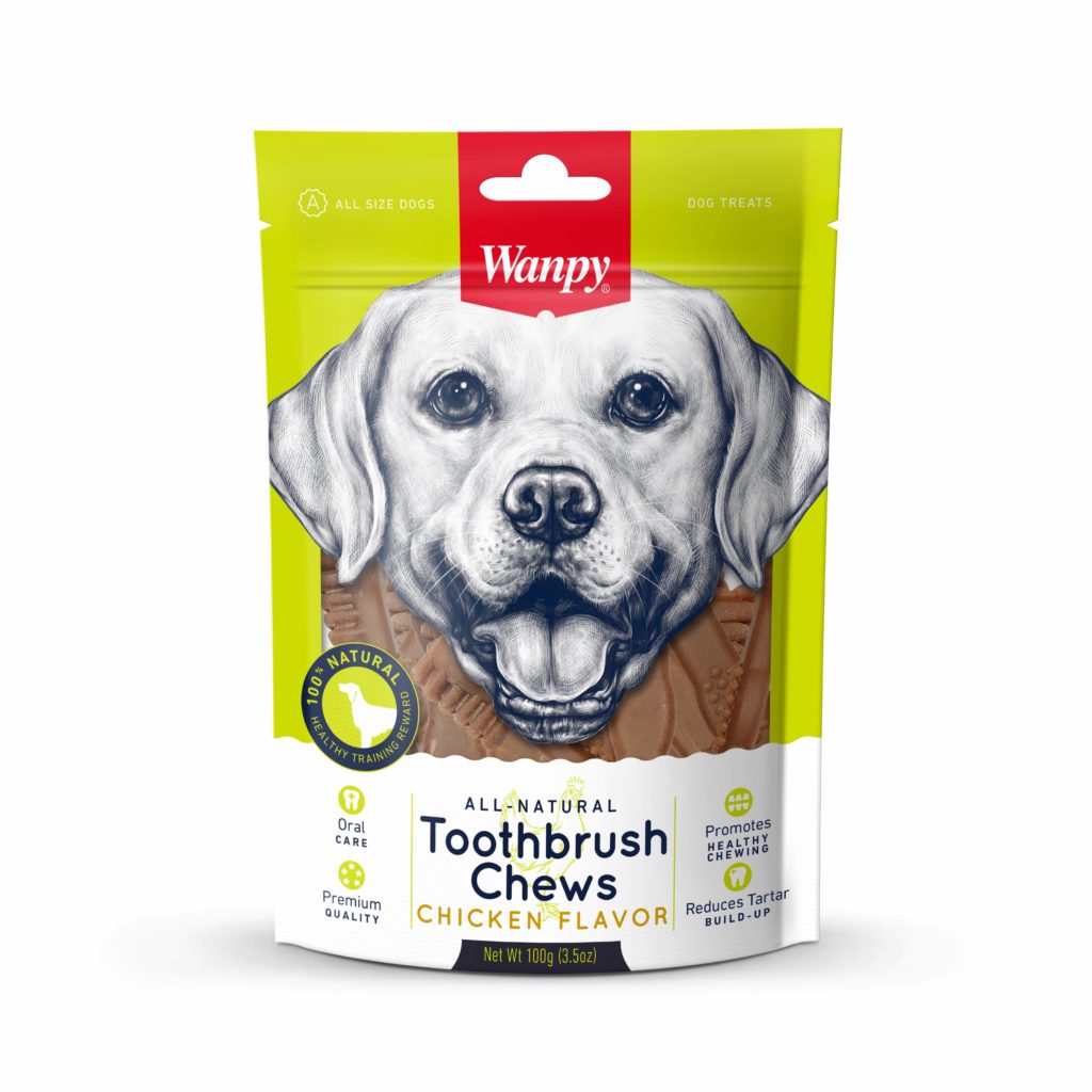 Wanpy Adult Dog Tooth Brush Chews Beef Flavor 100G
