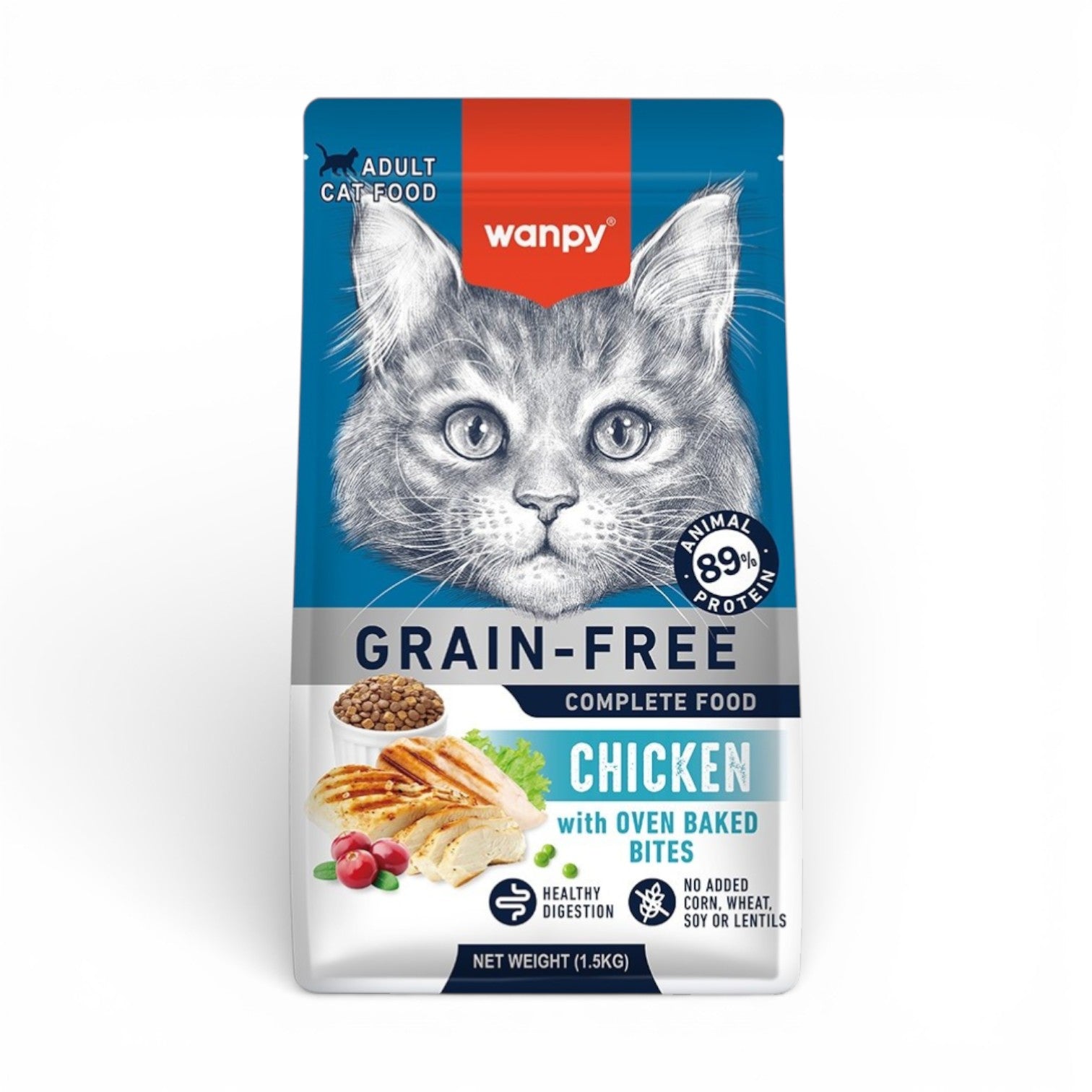 Wanpy Grain-Free Adult Dry Cat Food with Chicken